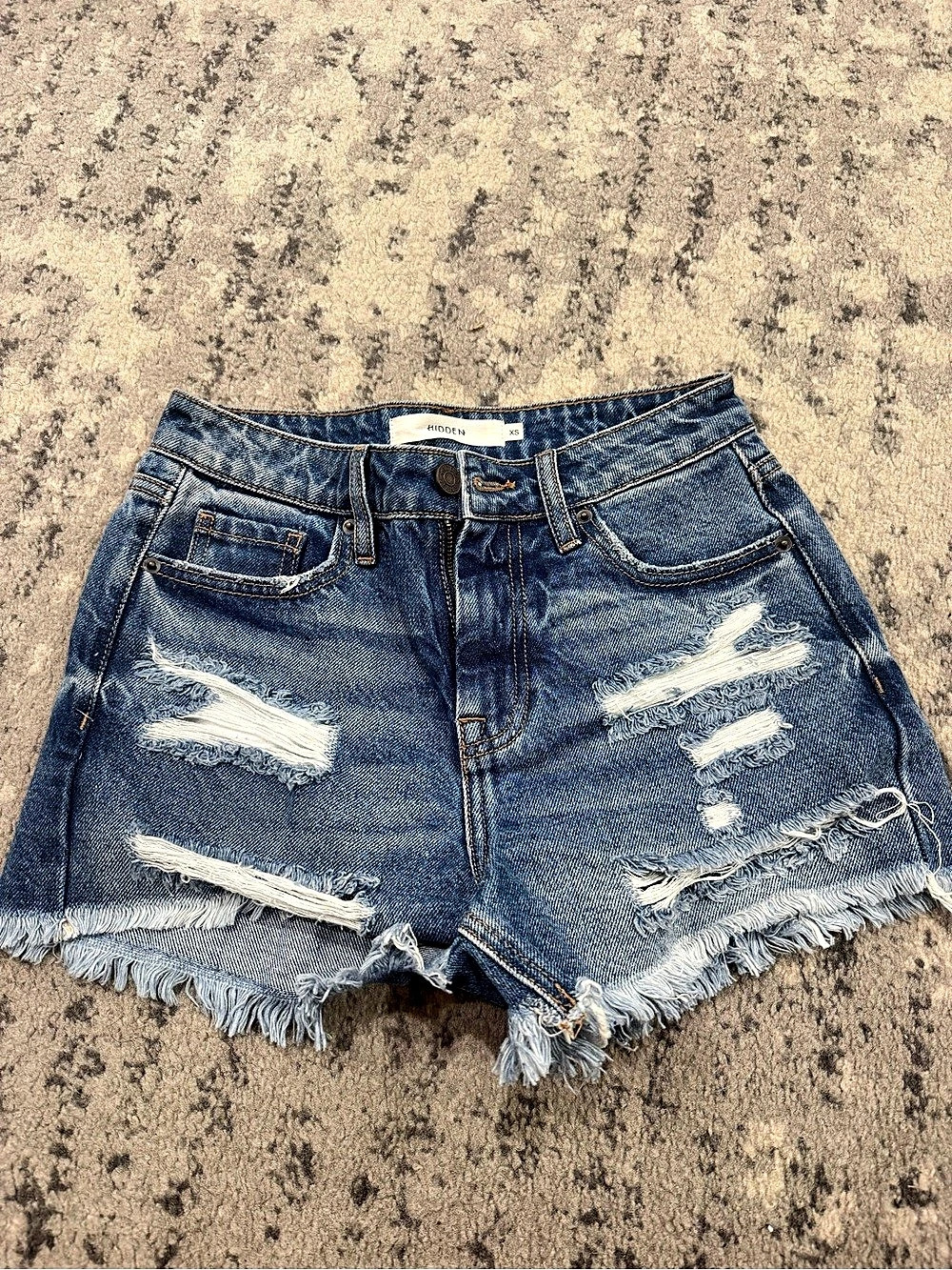 Hidden Women's Distressed Denim Jean Shorts Size XS